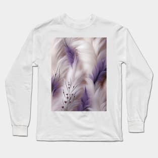 Soft Whispers: The Feathered Touch Long Sleeve T-Shirt